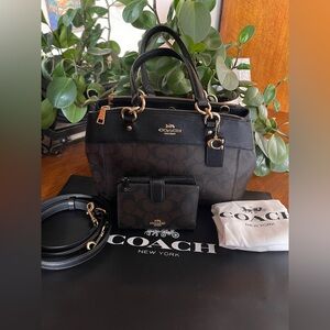 Coach Mini Brooke Carryall with Matching Wallet